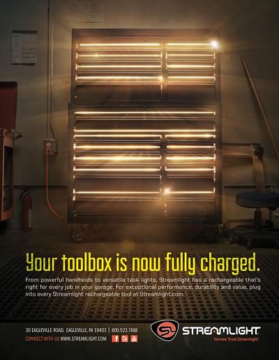 Rechargeable Toolbox - Publicidad