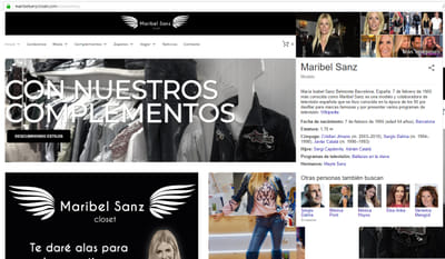Tienda Online de Maribel Sanz - SEO