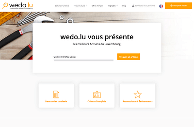 Wedo web portal - Grafikdesign