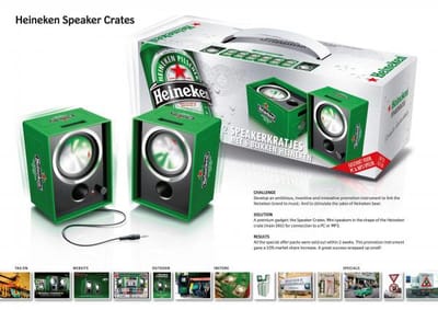 HEINEKEN SPEAKER CRATES - Advertising