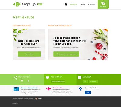 Web design for Carrefour - Strategia di contenuto