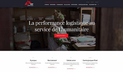 Conception et développement du site MSF Logistique - Référencement naturel