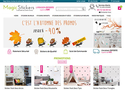 Magic Stickers - E-commerce