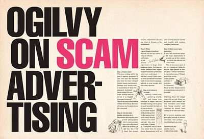 Ogilvy on scam advertising - Publicidad