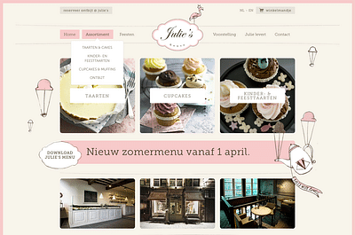 Online shop + menu - Website Creatie
