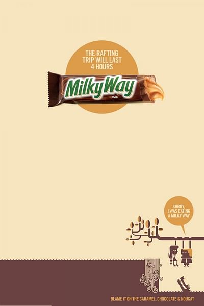 Sorry, I was eating a Milky Way, 2 - Publicidad