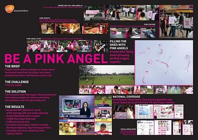 BE A PINK ANGEL - Publicité