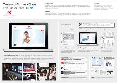 THE EVERYDAY COLLECTION TWEET-TO-RUNWAY LIVE EVENT - Social Media
