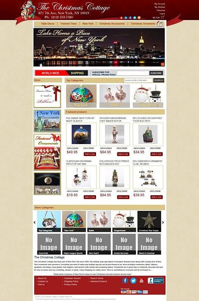 The Christmas Cottage - E-commerce