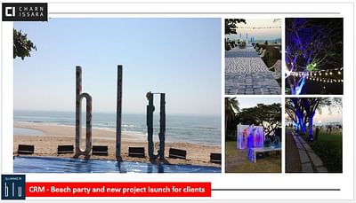 Blu Beach party and new project launch for client - Evénementiel