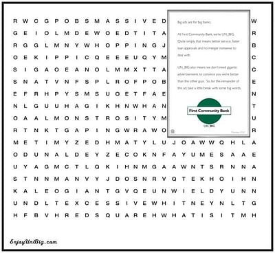 Word search - Reclame