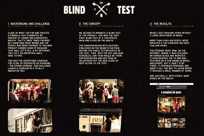 BLIND TEST - Publicidad