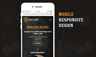 Mori Sushi - Website Creatie