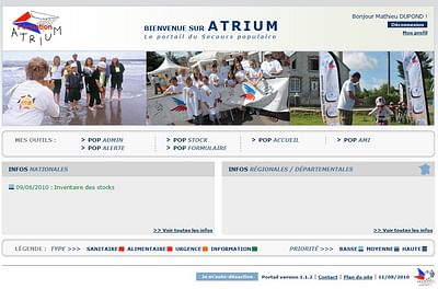 Système d'information et portail métier - Application web