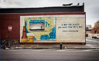 State of Pacifico Mudcabves Mural - Werbung
