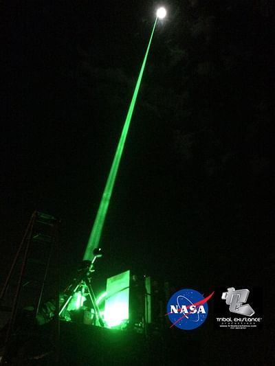 NASA ISS Extreme Space Sky Laser Light Projection - Publicité