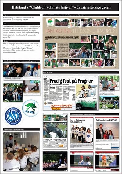 CHILDREN’S CLIMATE FESTIVAL - Publicité