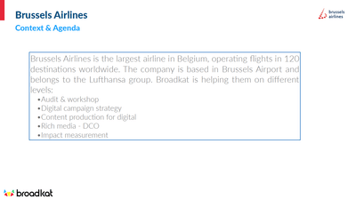 Brussels Airlines - Animation