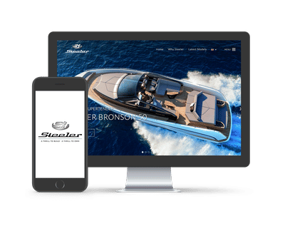 Steeler Yachts website - Application web