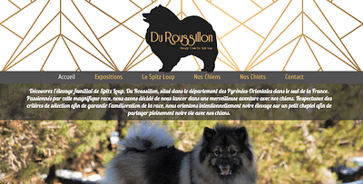 Elevage canin Du Roussillon : Site et identité - Création de site internet