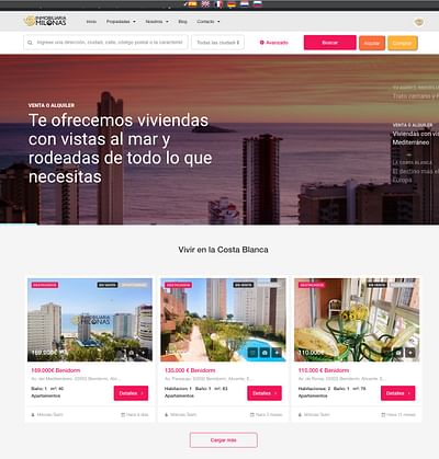 Inmobiliaria Milonas - Creación de Sitios Web