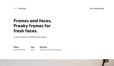 Frames and Faces - Stratégie digitale