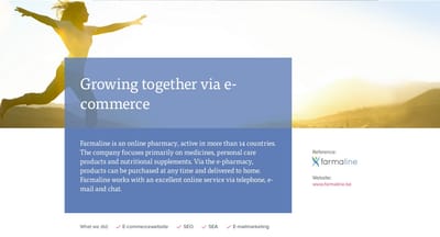 Farmaline : Growing together via e-commerce - Digital Strategy