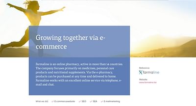 Farmaline : Growing together via e-commerce - Digital Strategy