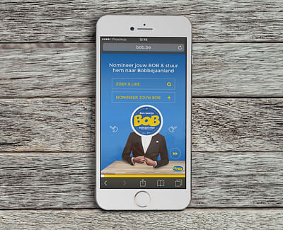 Webapplicatie BOB-campagne - Application mobile