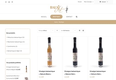 Bals'Art - E-commerce