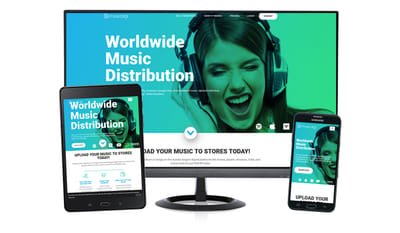MusicDigi - Web Design & Development - Website Creation