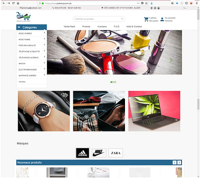 Ecommerce website for Pole shop - Ergonomie (UX/UI)