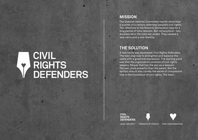 CIVIL RIGHTS DEFENDERS - Publicité