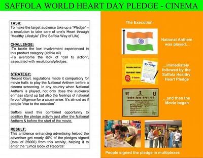 WORLD HEART DAY PLEDGE - Advertising