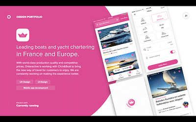 Leading boats and yacht chartering in Europe - Web Application
