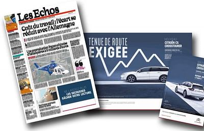 Citroën shakes Les Echos - Publicité