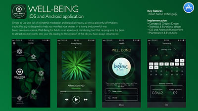 Mobile App for Well Being - Mobile App