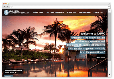 Love Hotel Management Company - Création de site internet
