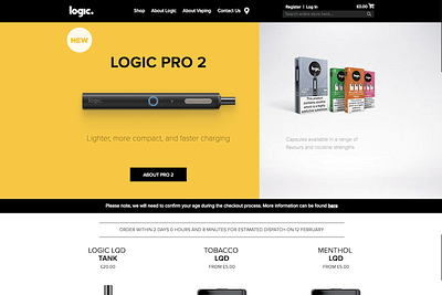 Logicvapes.co.uk - Graphic Design