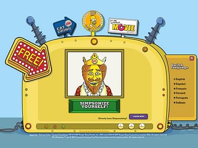 Burger King 'Sipmsonize Me' Website - Advertising