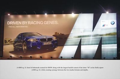 BMW SHINES AT DELHI AIRPORT - Advertising