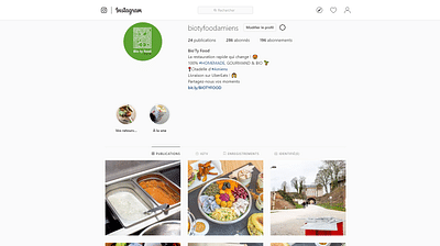 Gestion Instagram & Facebook pour Bio'Ty Food - Social Media