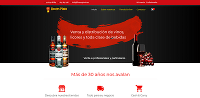 E-commerce empresa venta y distribución de bebidas - Creación de Sitios Web