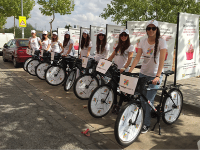 Bicicletas publicitarias The Style Outlets - Publicidad