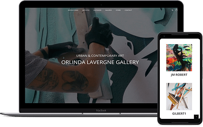 Refonte de l'interface web de la galerie Orlinda - Création de site internet