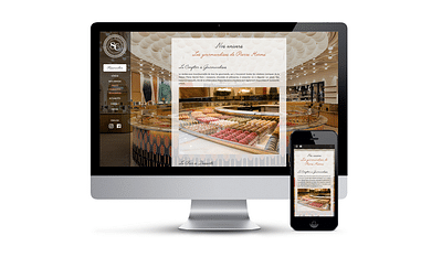 Site web boutique Champs Elysées - Webseitengestaltung