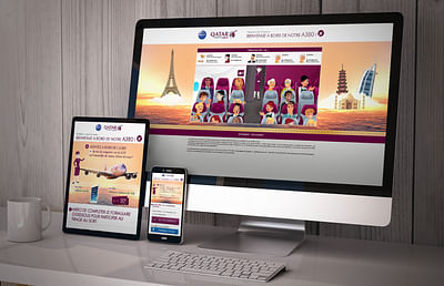 Illustrations et d'un jeu concours | Qatar Airways