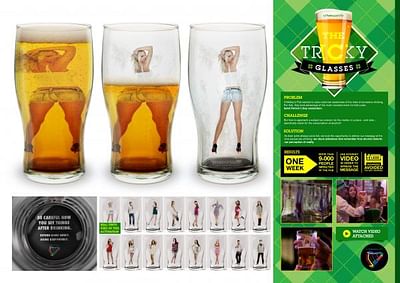 THE TRICKY GLASSES - Advertising
