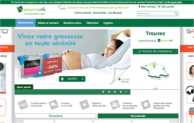 site e-commerte pharmavie - E-commerce