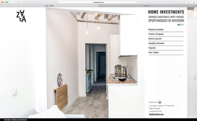 Diseño y desarrollo web Zasa Home - Website Creatie